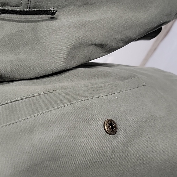 RAMY BROOK Celia Utility Jacket Sequins Army Green Pockets Streetwear Oversized - Picture 5 of 12